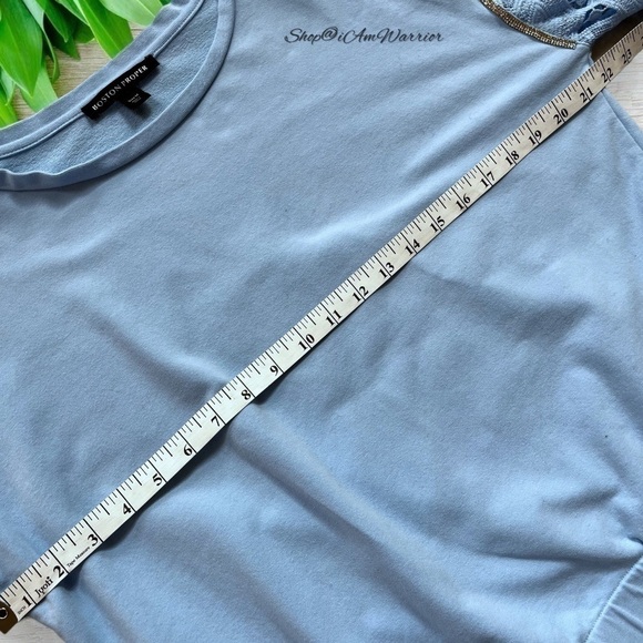 Boston Proper blue 2PC embellished top + jogger lounge set *shop@iamwarrior - Picture 9 of 15